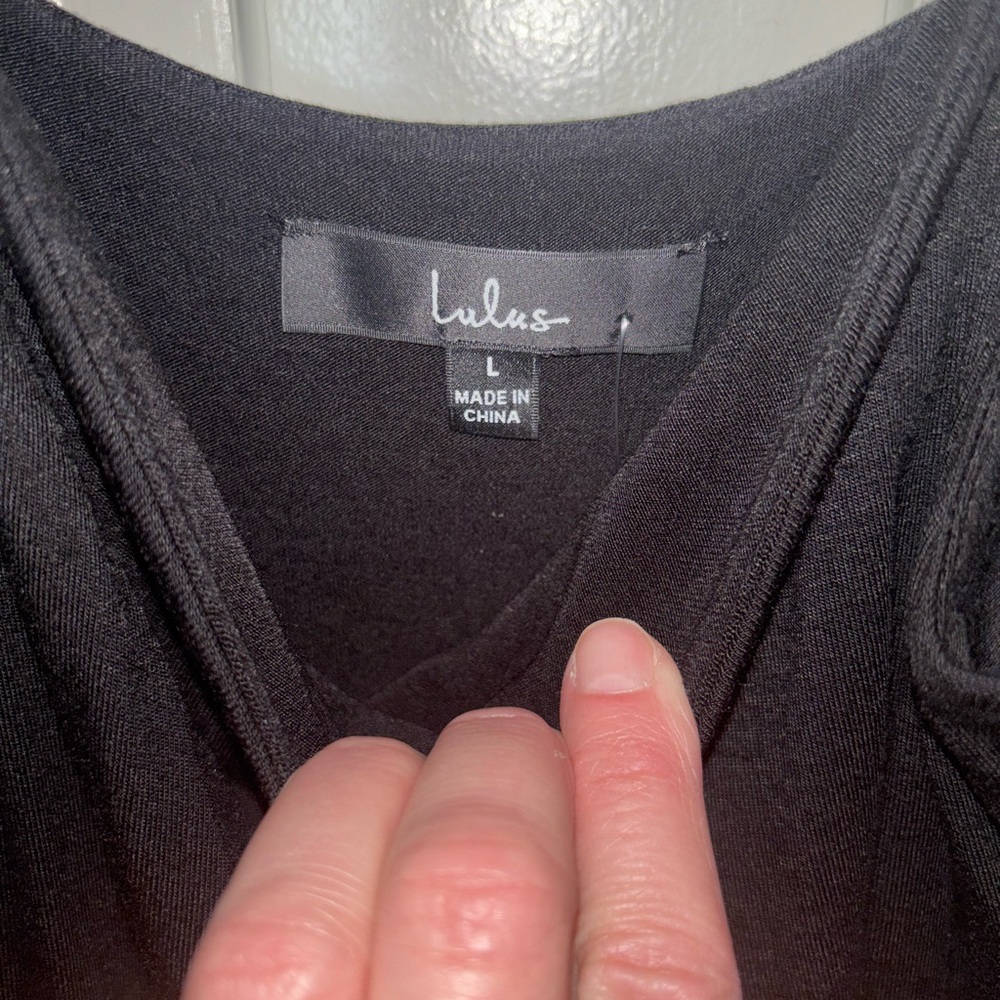 Lulus Elegant Black Women's Dress NWOT - Picture 2 of 4
